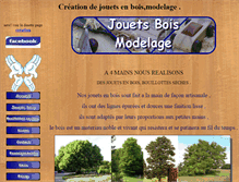 Tablet Screenshot of jouets-bois-modelage.fr